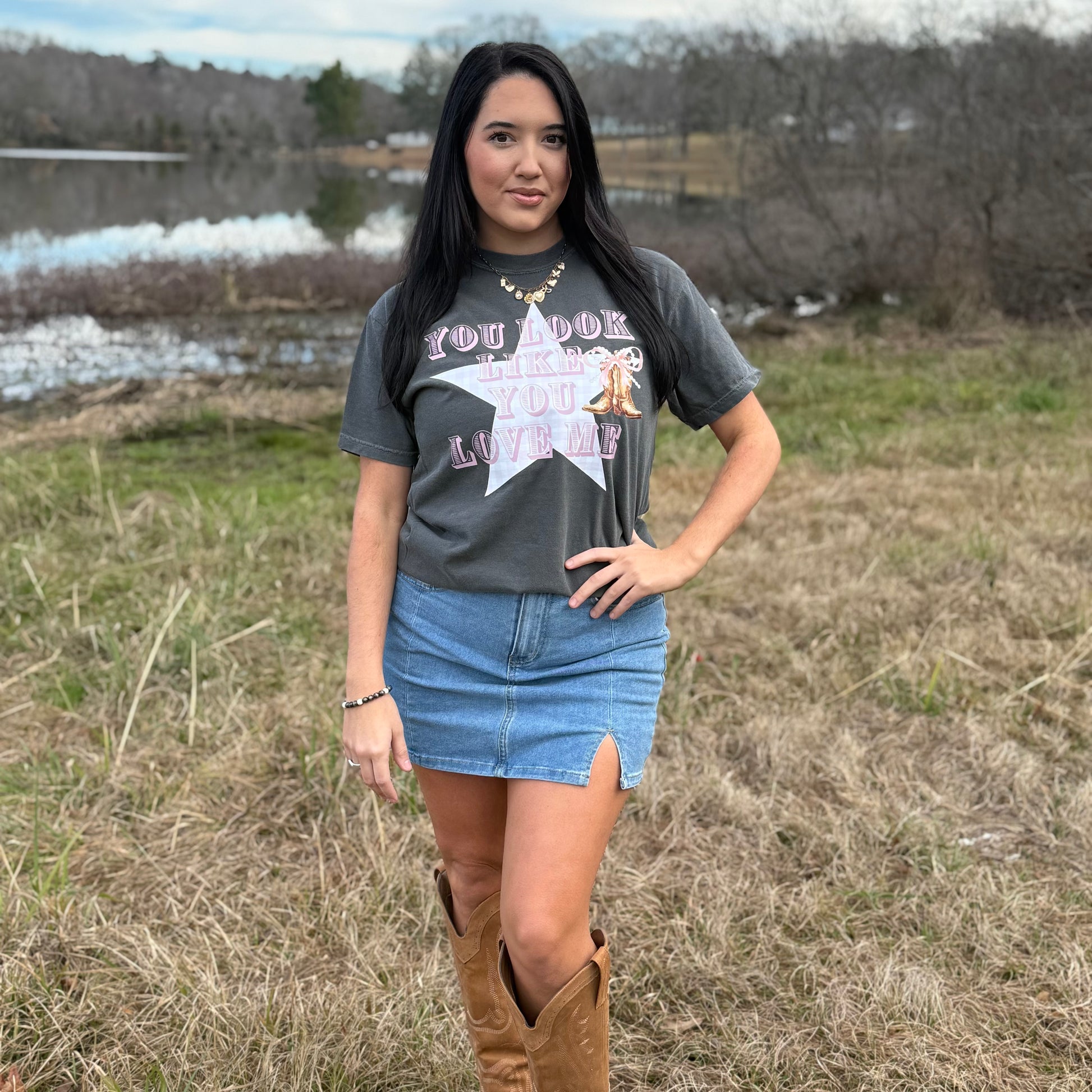 Envy Stylz Boutique Women - Apparel - Shirts - T-Shirts You Look Like You Love Me Graphic T-shirt - Women - Valentines