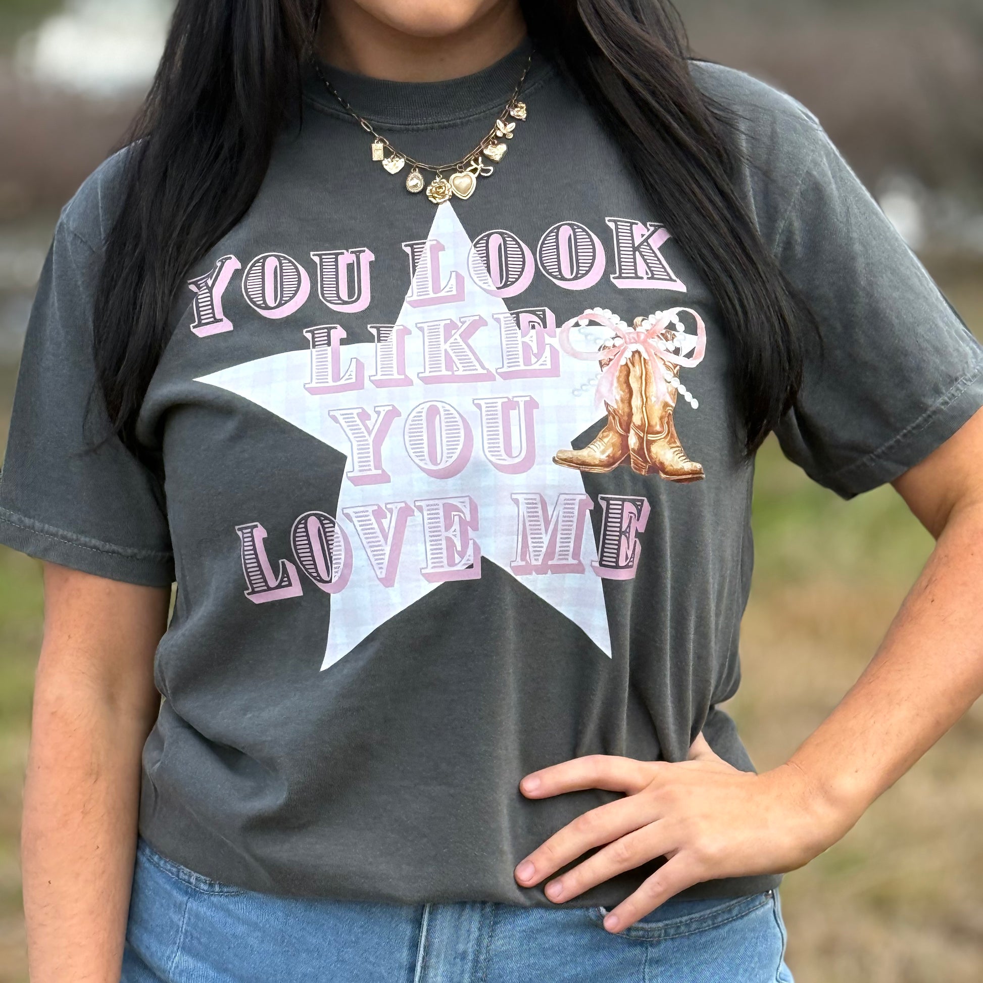 Envy Stylz Boutique Women - Apparel - Shirts - T-Shirts You Look Like You Love Me Graphic T-shirt - Women - Valentines