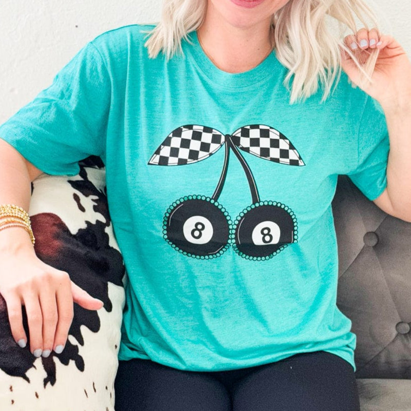 Envy Stylz Wholesale Women - Apparel - Shirts - T-Shirts 8 Ball Cherry Graphic Tee