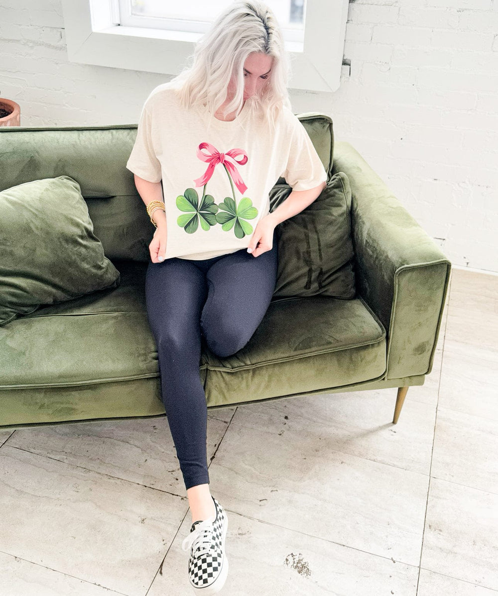 Envy Stylz Wholesale Women - Apparel - Shirts - T-Shirts Cherry Clovers Graphic Tee