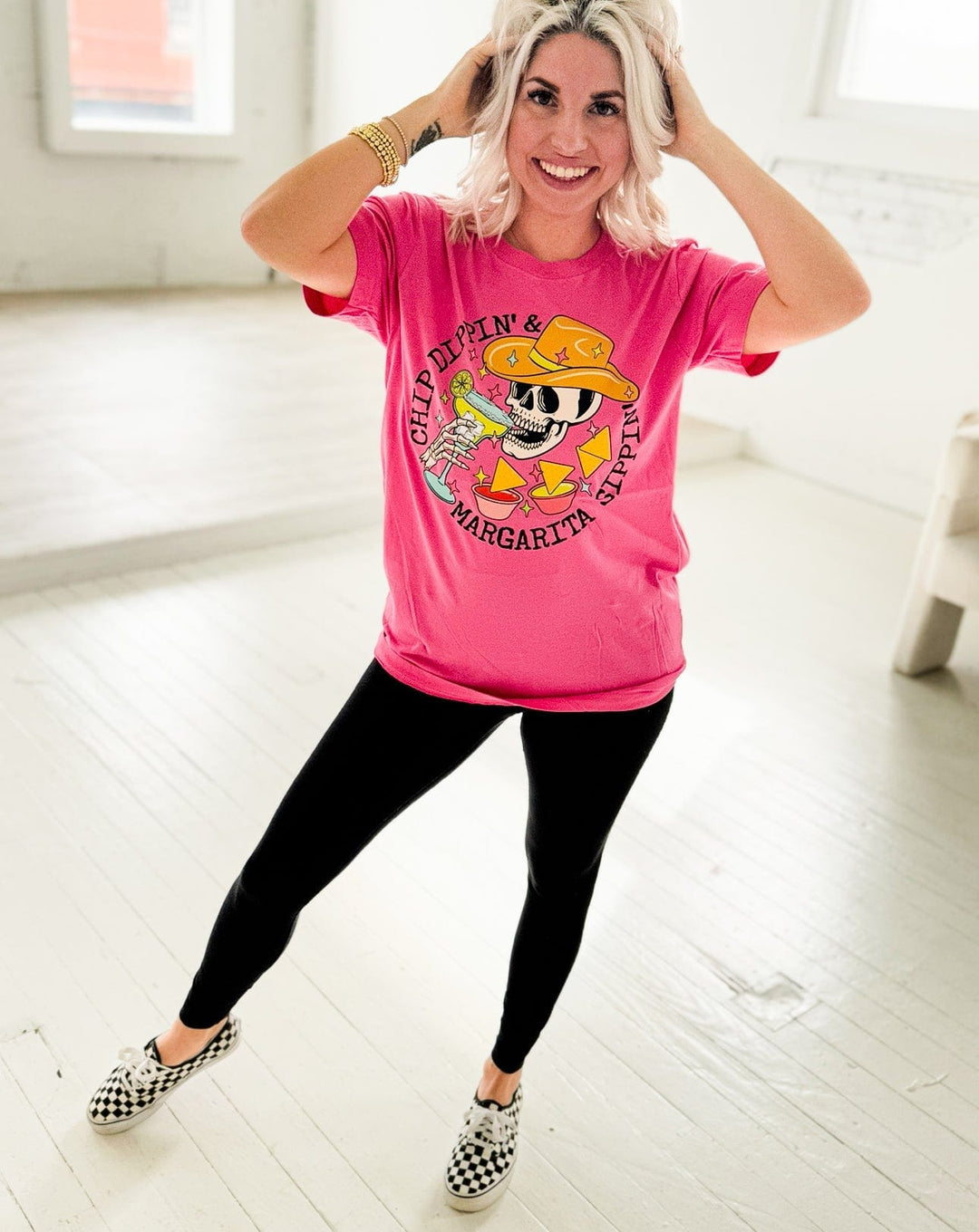Envy Stylz Wholesale Women - Apparel - Shirts - T-Shirts Chip Dippin &amp; Margarita Sippin Graphic Tee