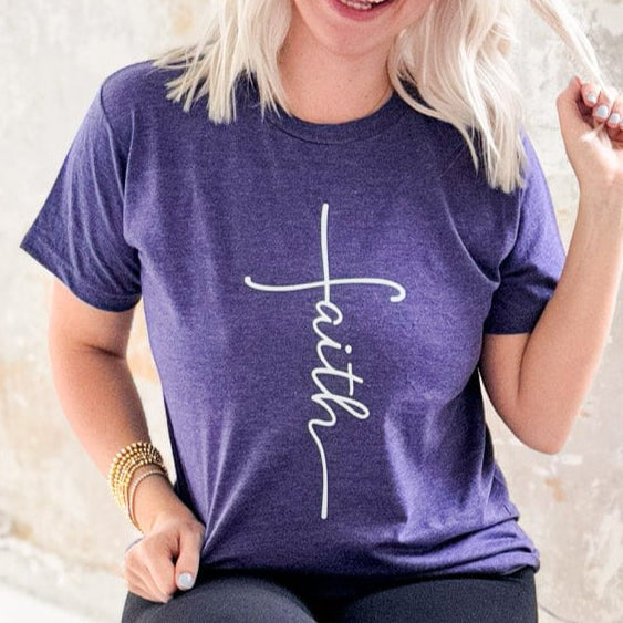 Envy Stylz Wholesale Women - Apparel - Shirts - T-Shirts Faith Cross Graphic Tee