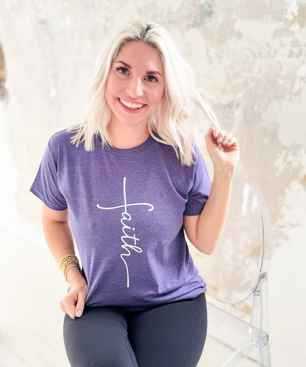 Envy Stylz Wholesale Women - Apparel - Shirts - T-Shirts Faith Cross Graphic Tee