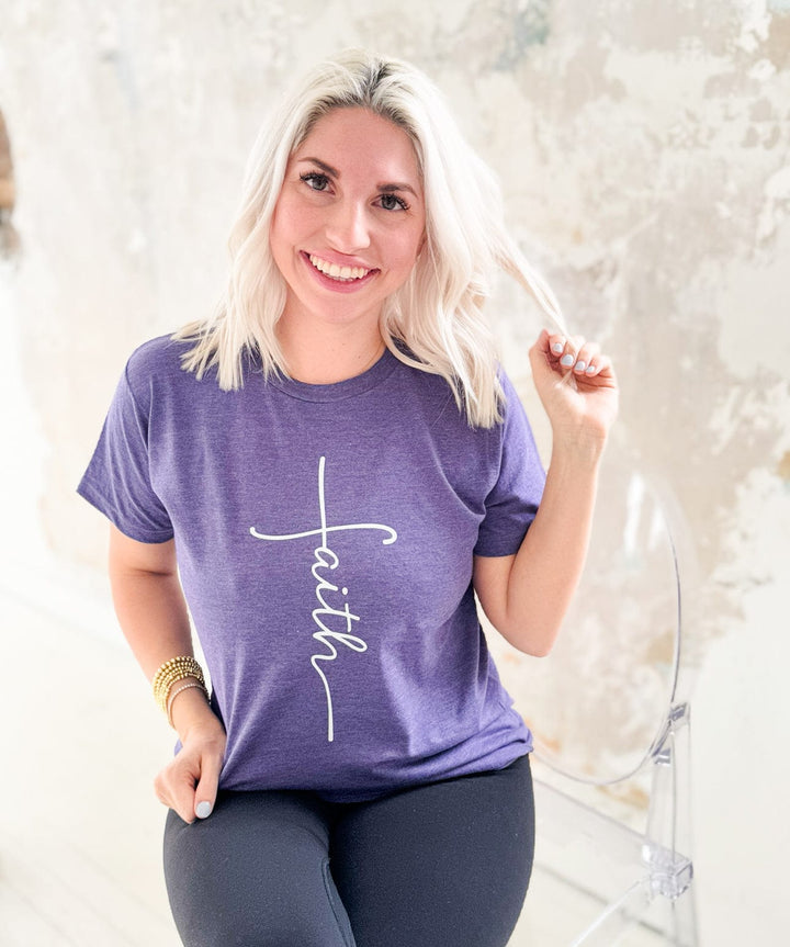 Envy Stylz Wholesale Women - Apparel - Shirts - T-Shirts Faith Cross Graphic Tee