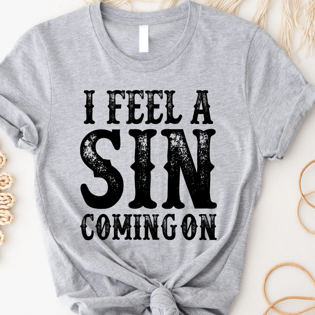 Envy Stylz Wholesale Women - Apparel - Shirts - T-Shirts I Feel A Sin Coming On Graphic Tee