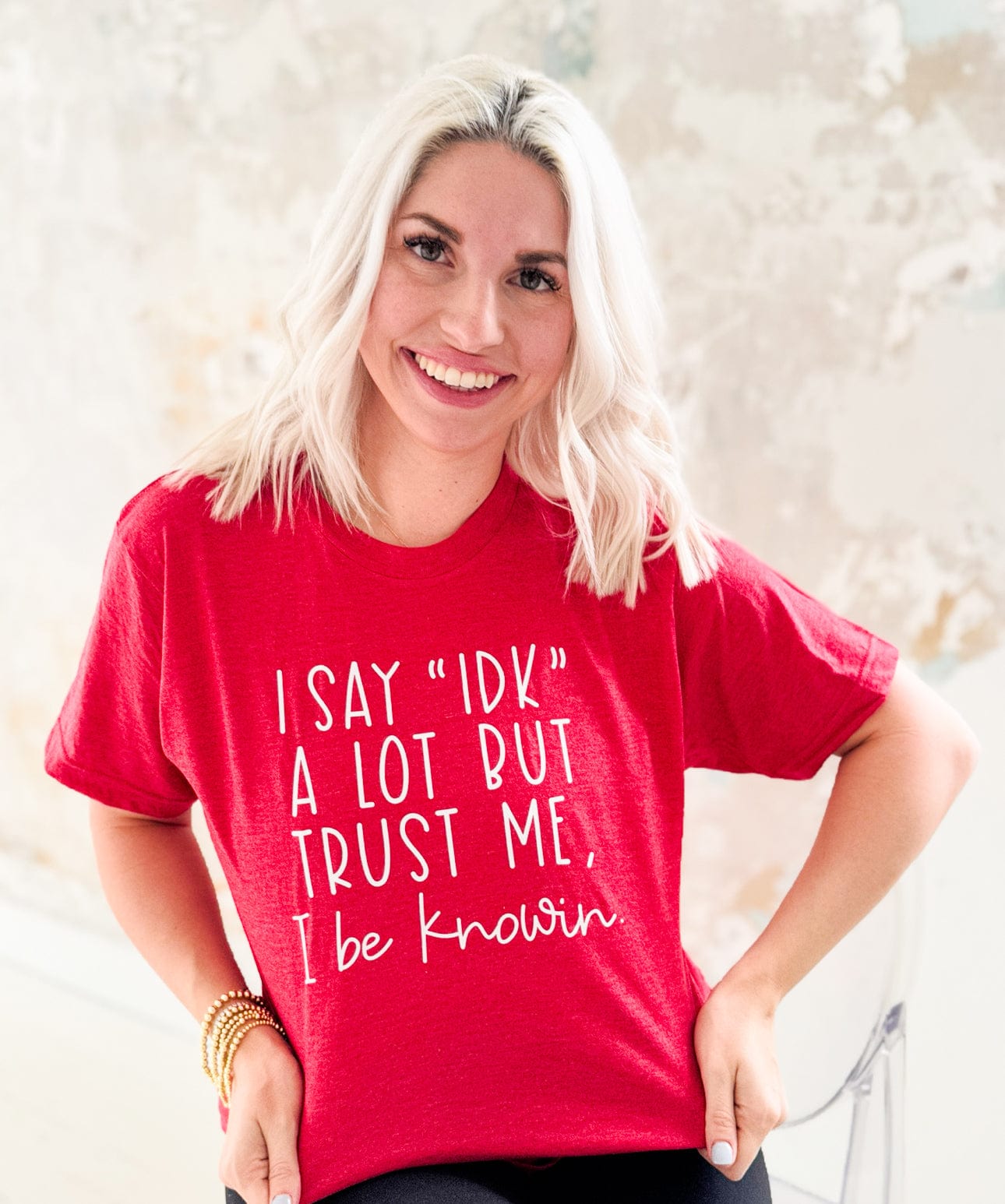 Envy Stylz Wholesale Women - Apparel - Shirts - T-Shirts I Say IDK But I Be Knowin' Graphic Tee