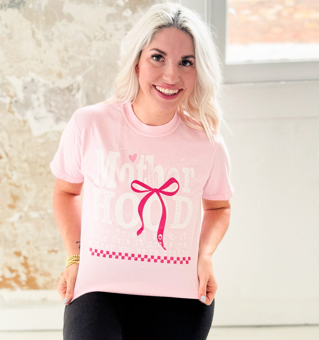 Envy Stylz Wholesale Women - Apparel - Shirts - T-Shirts Motherhood Bow Graphic Tee