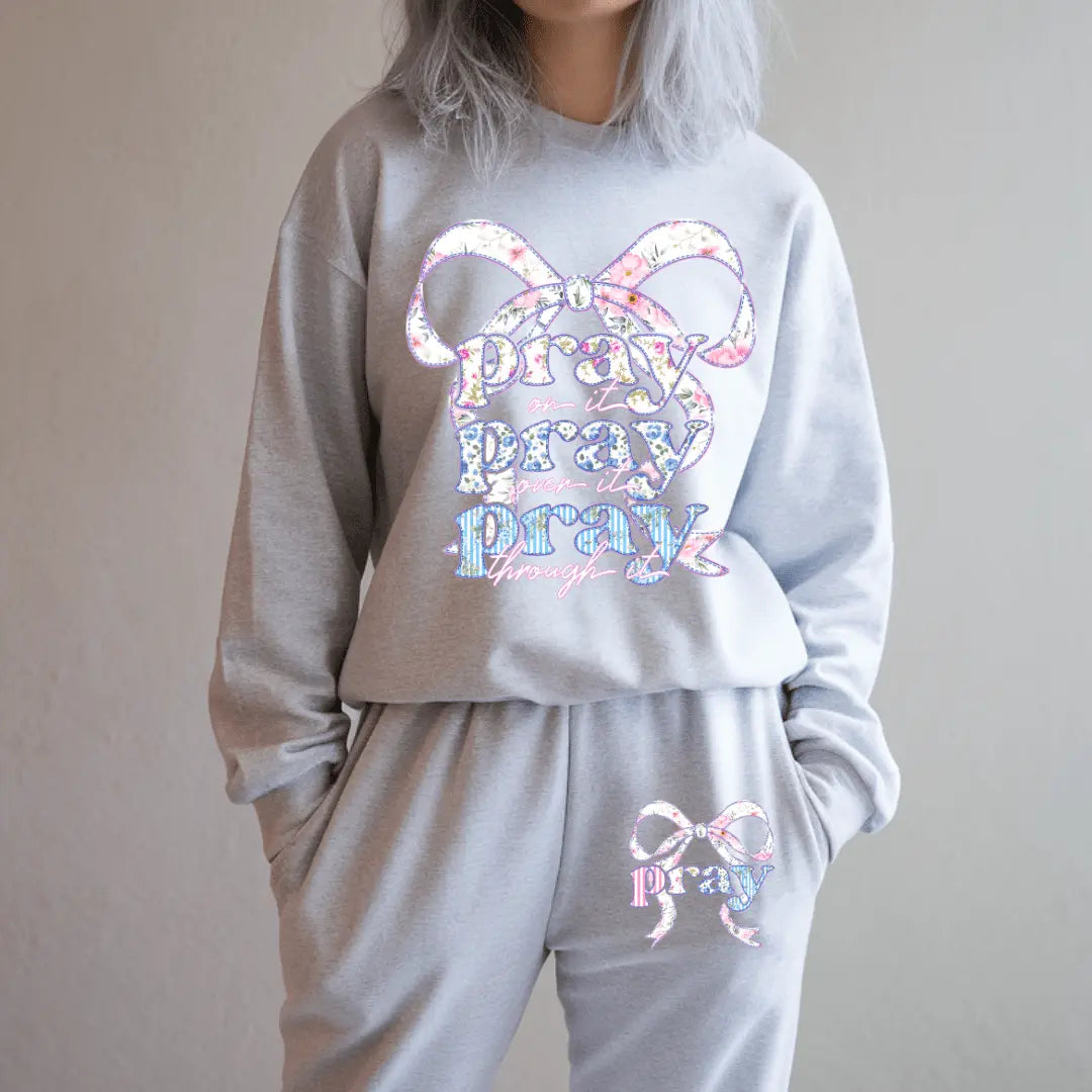 Envy Stylz Wholesale Women - Apparel - Shirts - T-Shirts Pray Sweat Set