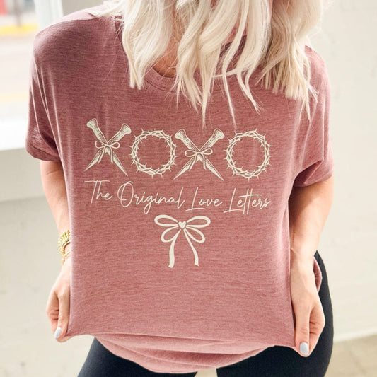 Envy Stylz Wholesale Women - Apparel - Shirts - T-Shirts XOXO The Original Love Letters Graphic Tee