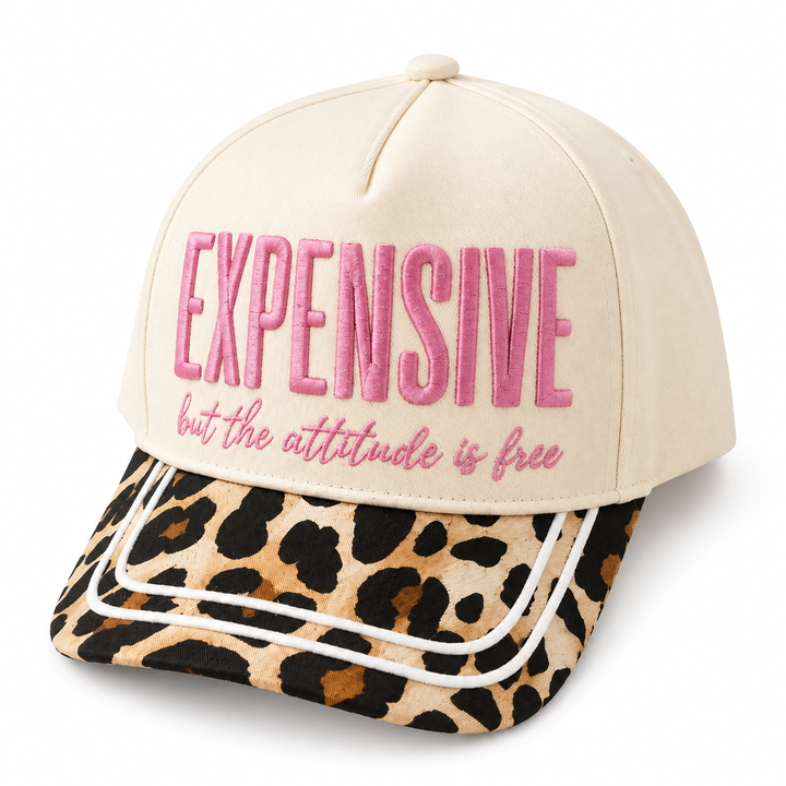 Expensive But the Attitude Is Free trucker hat isolated on white