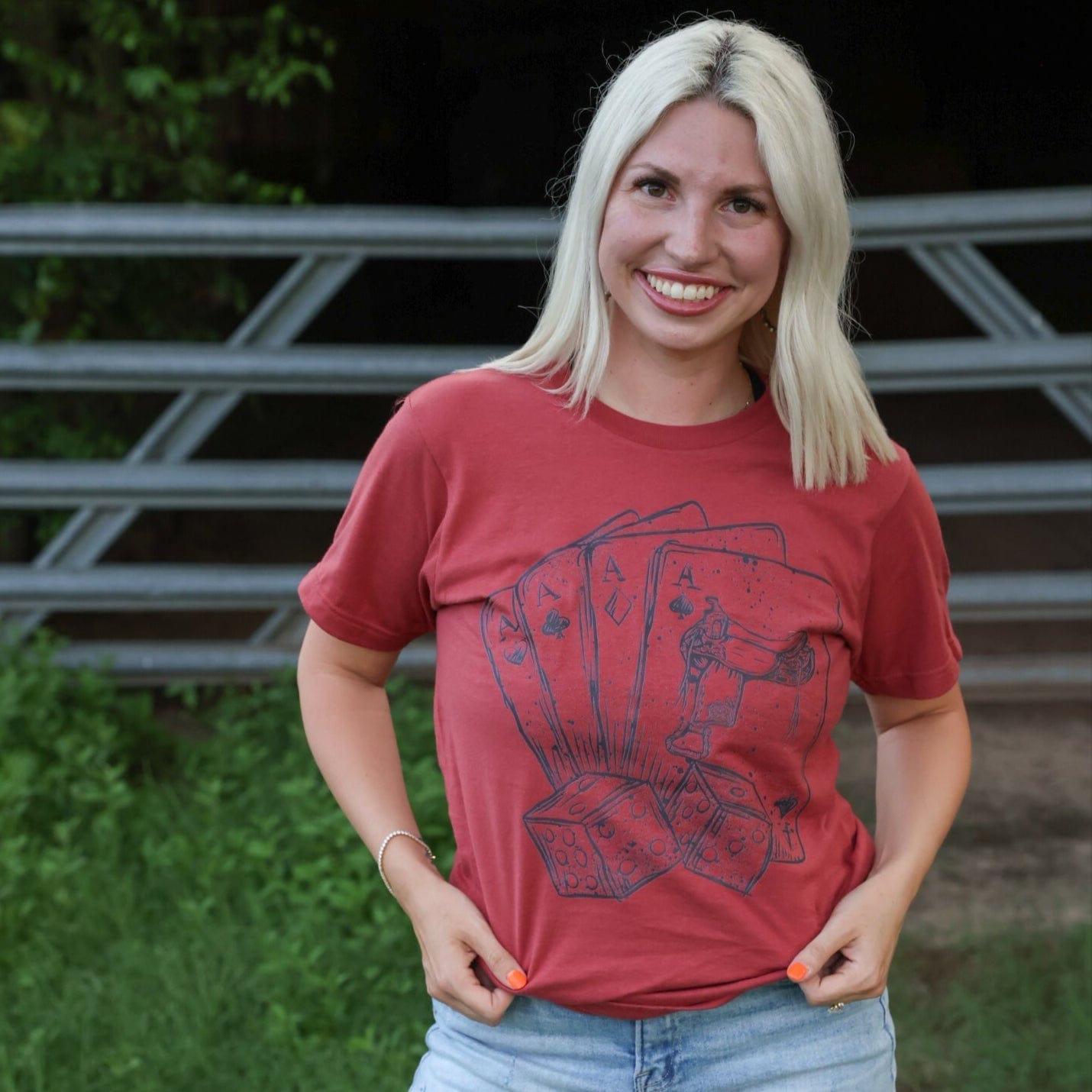 FestiviTees Women - Apparel - Shirts - T-Shirts Aces and Cowboy Boots Graphic Tee