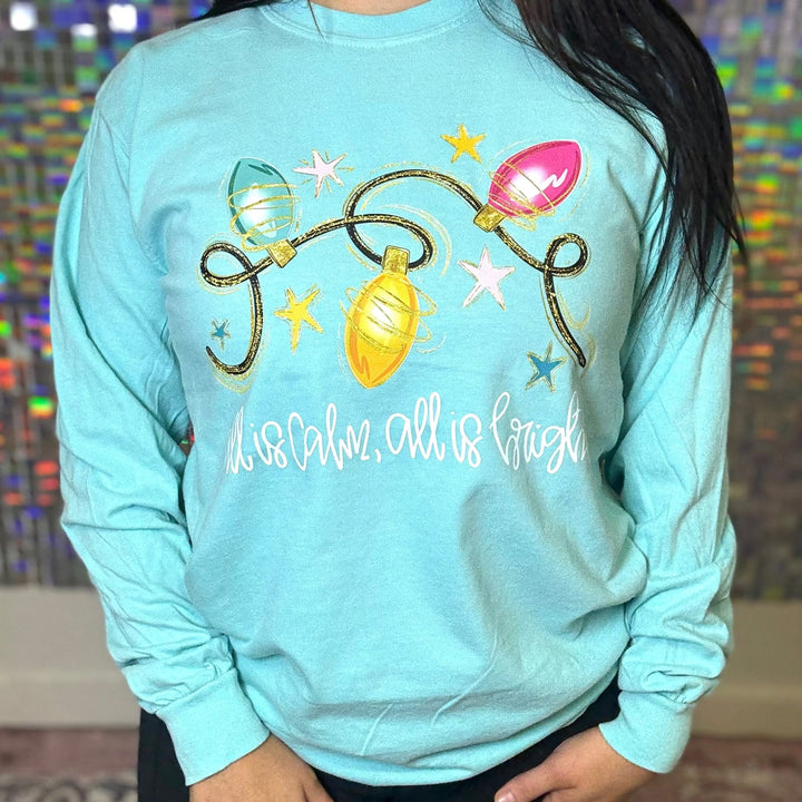 FestiviTees Women - Apparel - Shirts - T-Shirts All Is Calm Graphic Tee