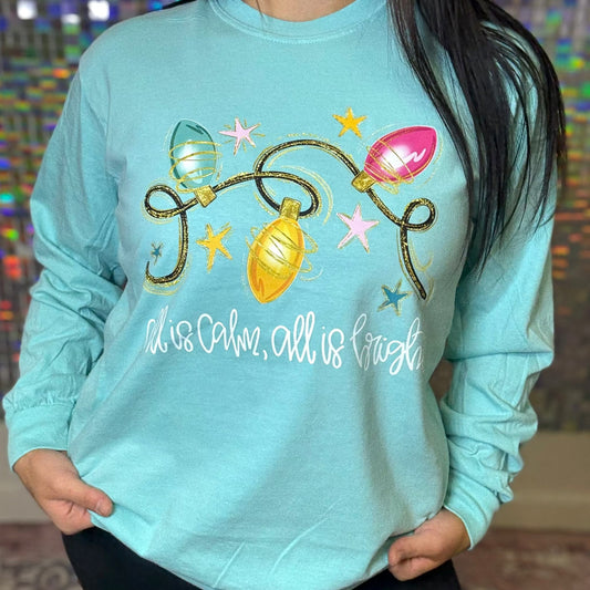 FestiviTees Women - Apparel - Shirts - T-Shirts All Is Calm Graphic Tee