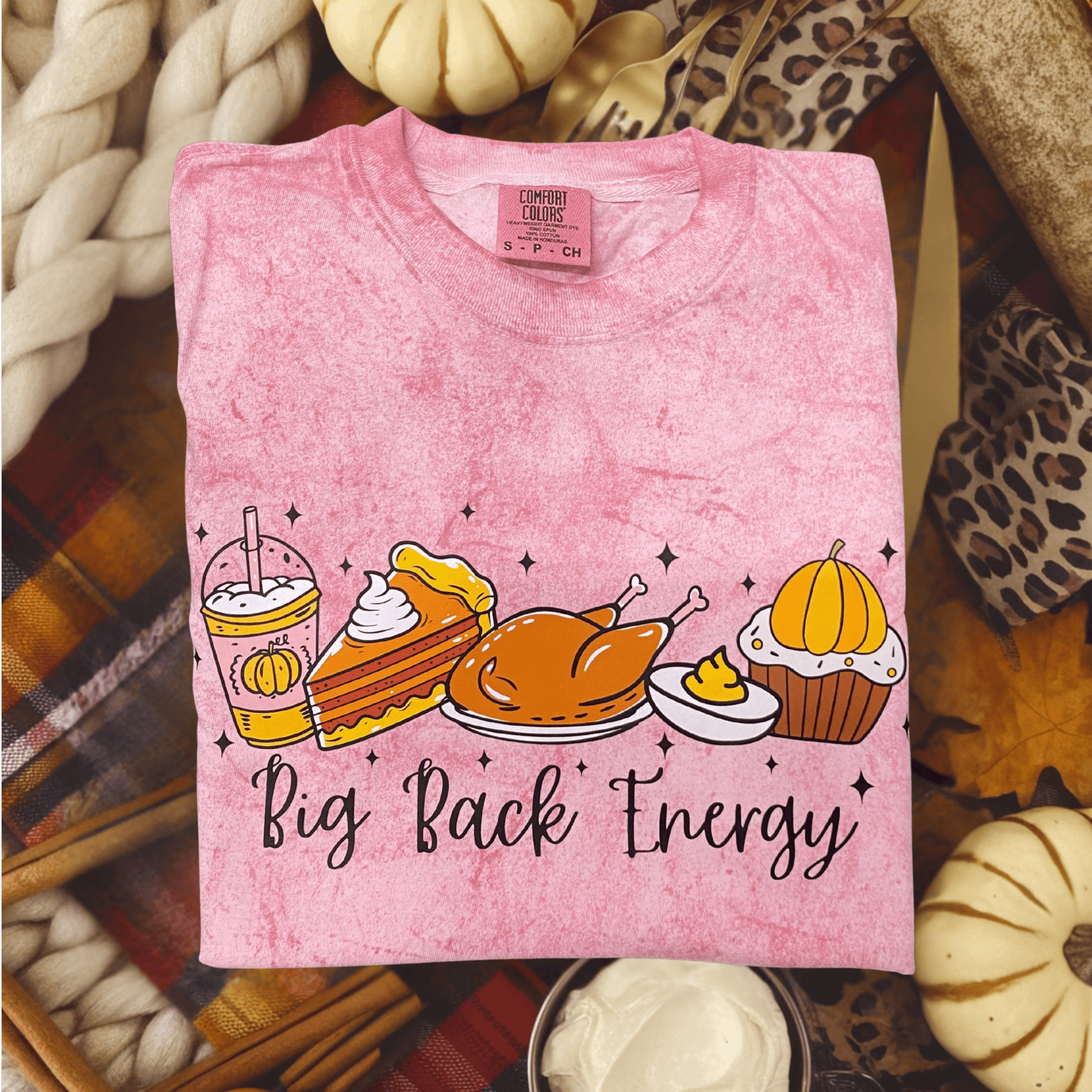 FestiviTees Women - Apparel - Shirts - T-Shirts Big Back Energy Graphic Tee