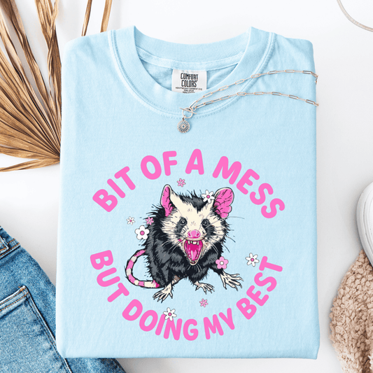 FestiviTees Women - Apparel - Shirts - T-Shirts Bit of A Mess Graphic Tee