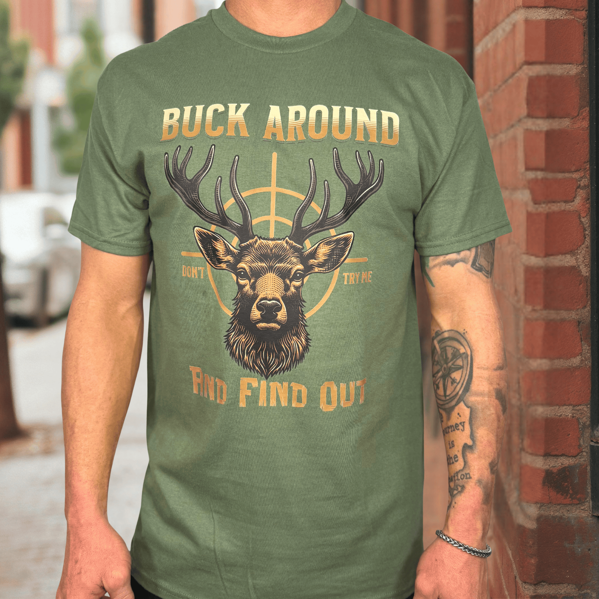 FestiviTees Women - Apparel - Shirts - T-Shirts Buck Around Graphic Tee