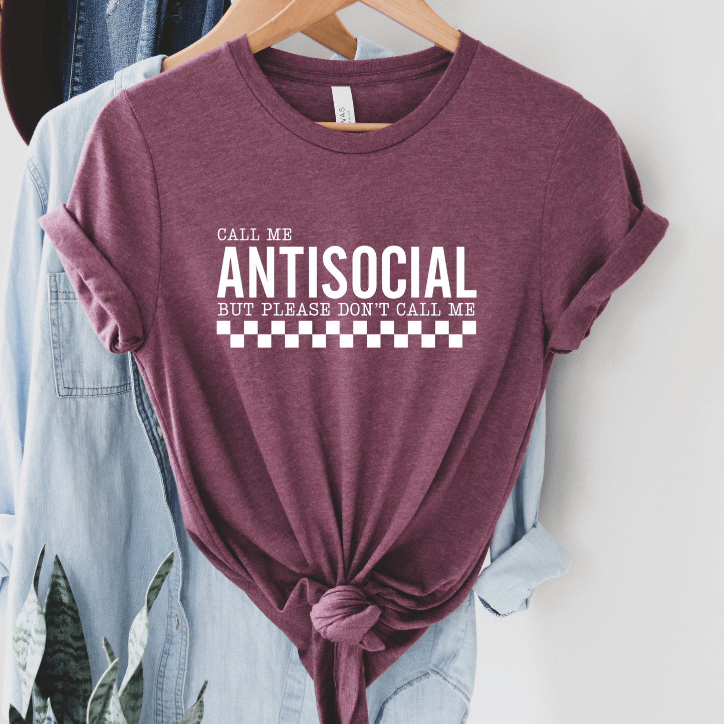 FestiviTees Women - Apparel - Shirts - T-Shirts Call Me Antisocial Graphic Tee