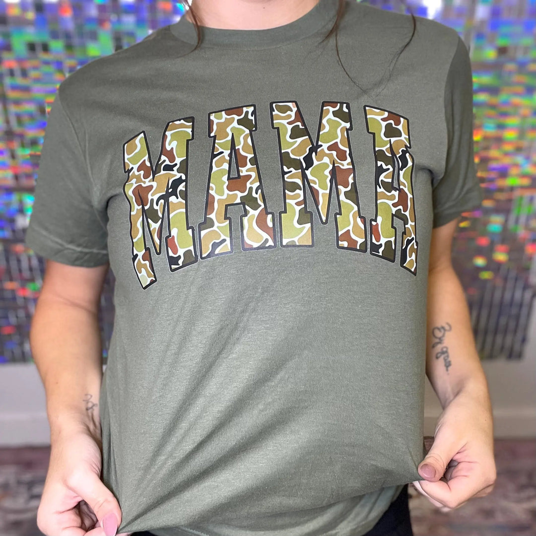 Envy Stylz Boutique Women - Apparel - Shirts - T-Shirts Camo Mama Graphic Tee