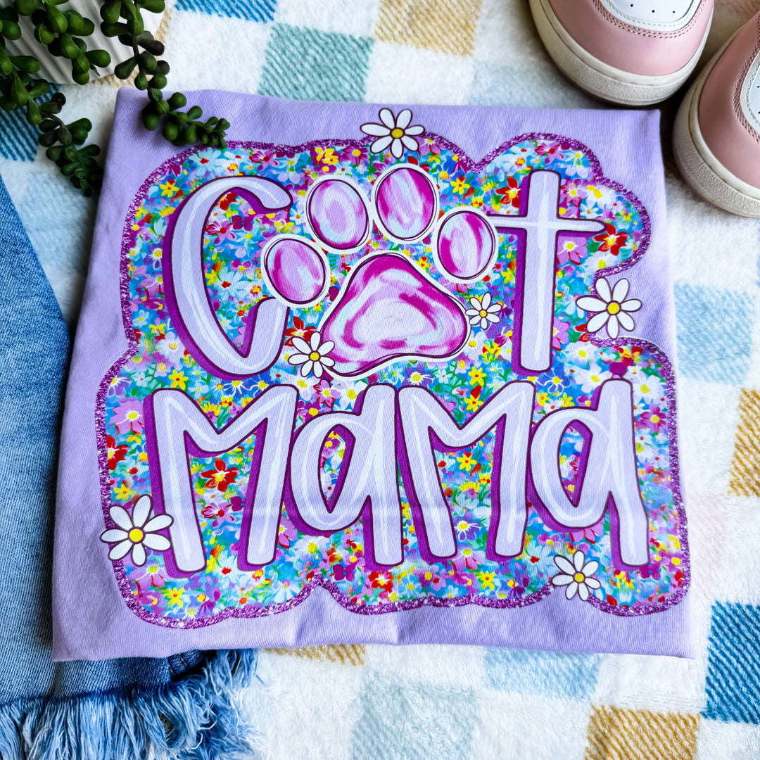FestiviTees Women - Apparel - Shirts - T-Shirts Cat Mama Graphic Tee
