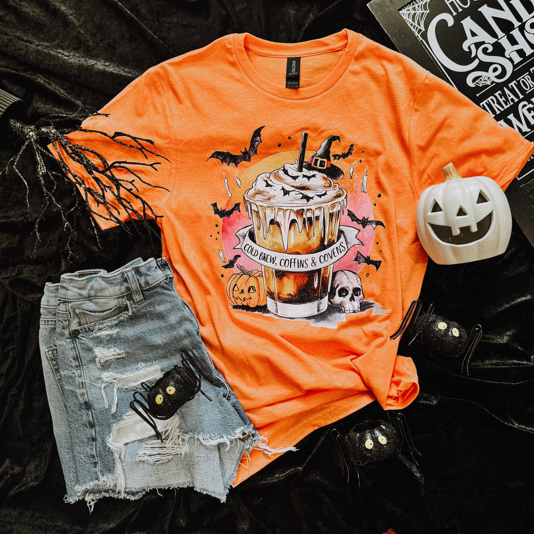 FestiviTees Women - Apparel - Shirts - T-Shirts Cold Brew &amp; Coffins Soft Graphic Tee