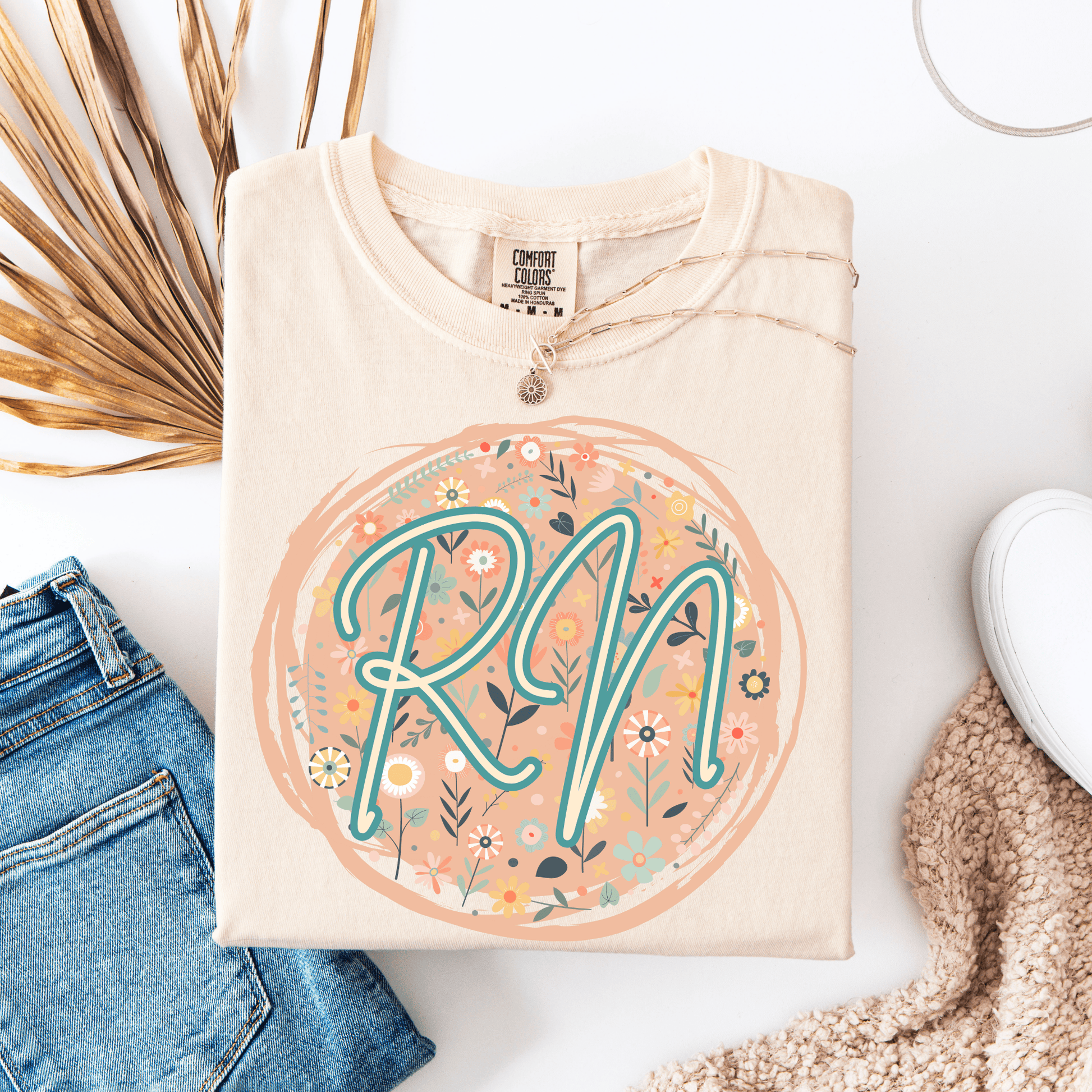 FestiviTees Women - Apparel - Shirts - T-Shirts Custom Floral Occupation Graphic Tee