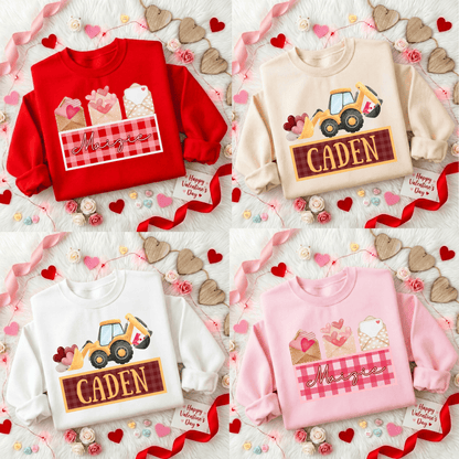 FestiviTees Women - Apparel - Shirts - T-Shirts Custom Valentine Crewneck Love Letters Graphic