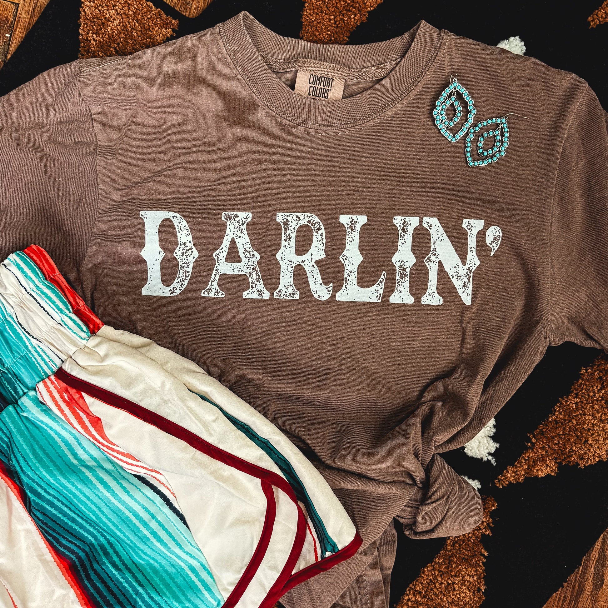 FestiviTees Women - Apparel - Shirts - T-Shirts Darlin’ Western Soft Graphic Tee