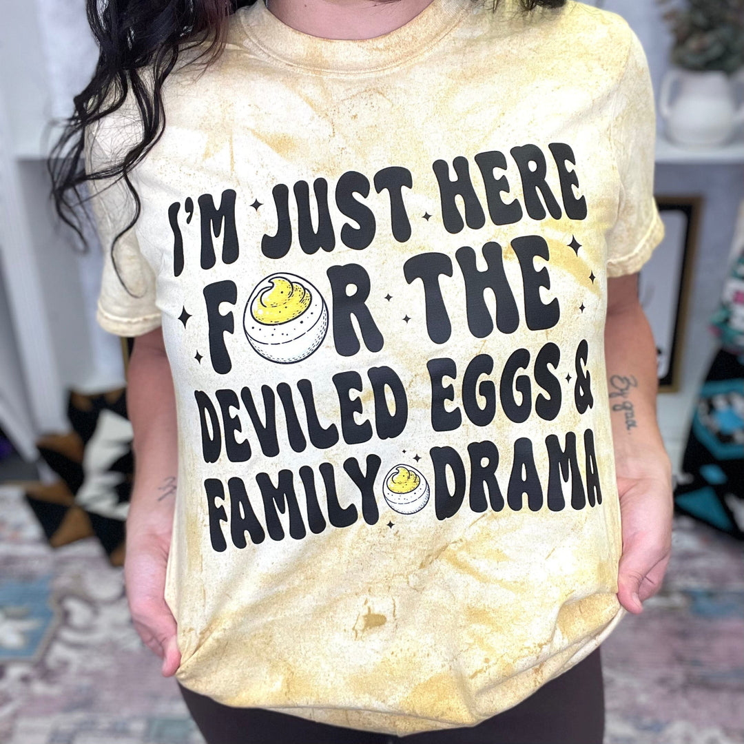 FestiviTees Women - Apparel - Shirts - T-Shirts Deviled Eggs &amp; Drama Graphic Tee