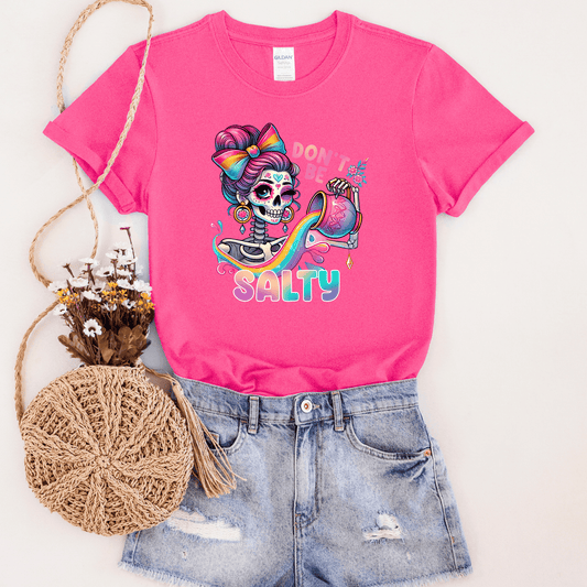 FestiviTees Women - Apparel - Shirts - T-Shirts Don't Be Salty Skeleton Graphic Tee