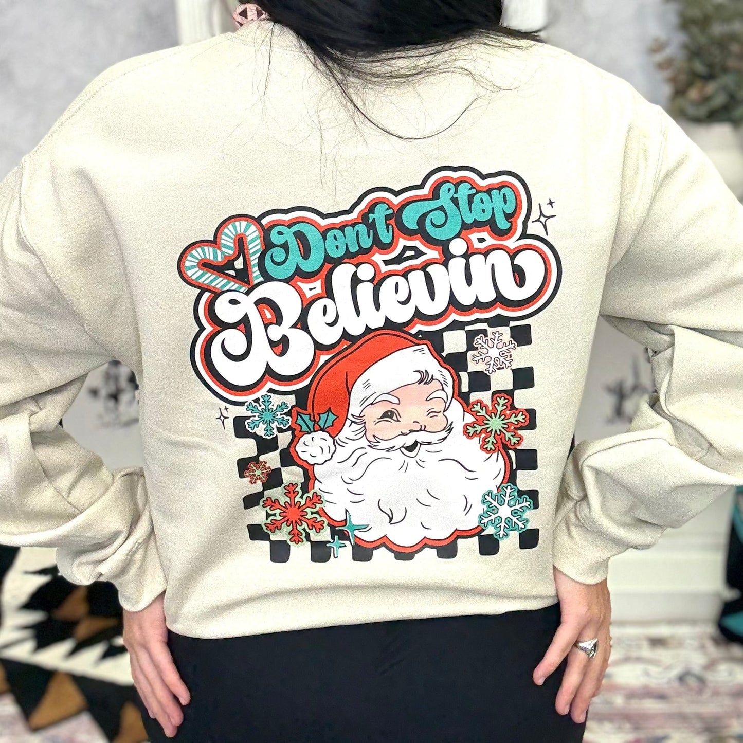 FestiviTees Women - Apparel - Shirts - T-Shirts Don't Stop Believing Crewneck