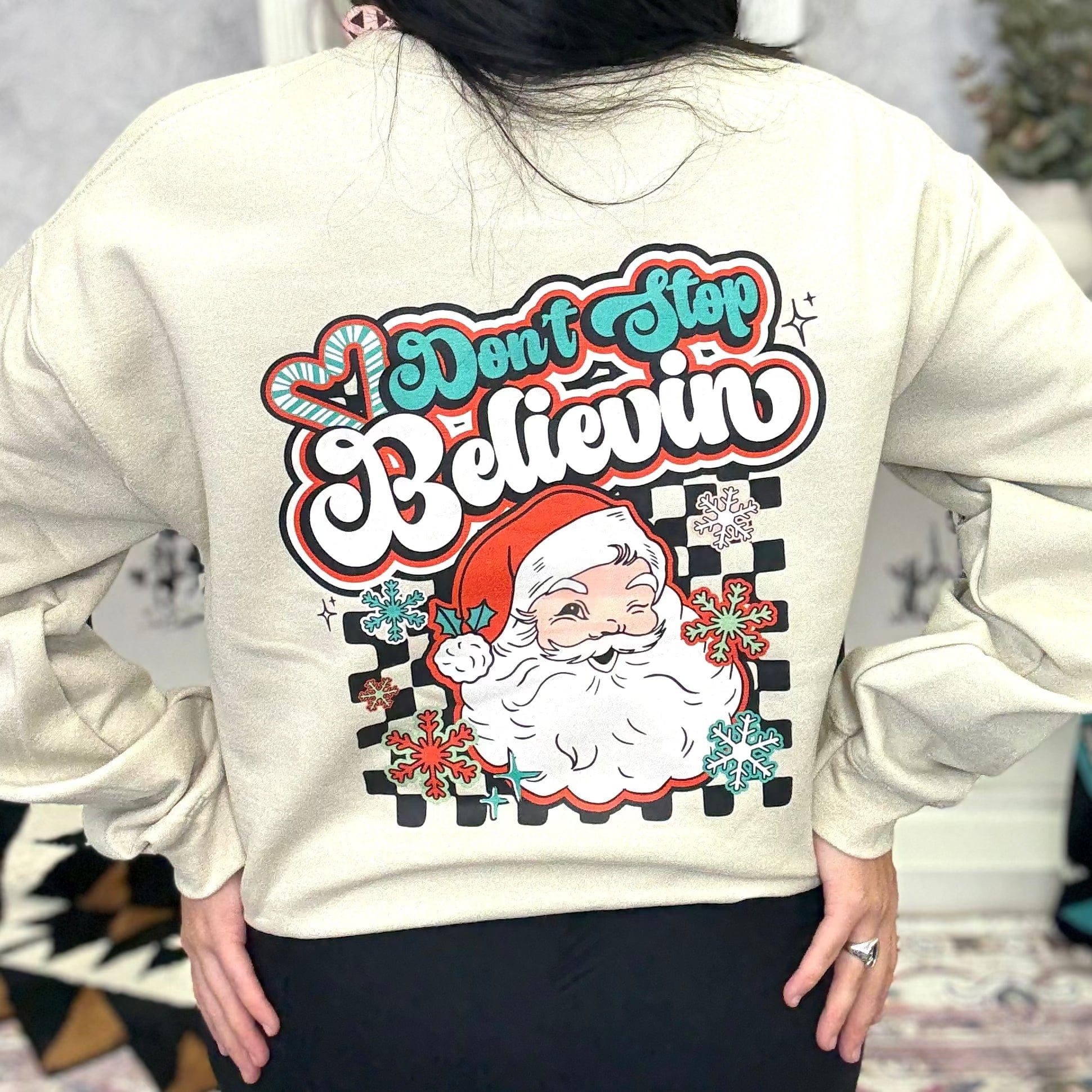 FestiviTees Women - Apparel - Shirts - T-Shirts Don't Stop Believing Crewneck