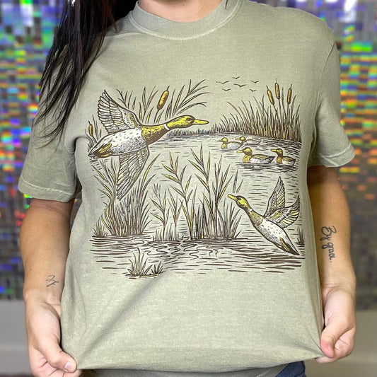 FestiviTees Women - Apparel - Shirts - T-Shirts Duck Hunting Graphic Tee