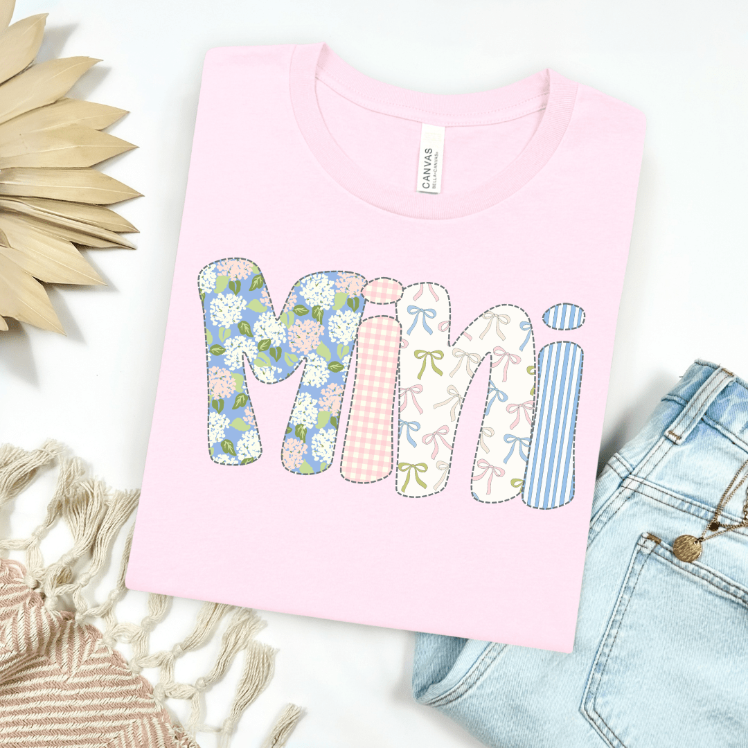 FestiviTees Women - Apparel - Shirts - T-Shirts Floral &amp; Bows Mini Bubble Letters Youth Graphic Tee