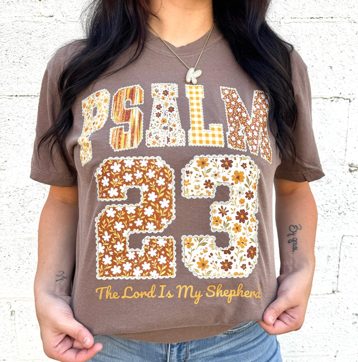 FestiviTees Women - Apparel - Shirts - T-Shirts Floral Psalm: 23 Graphic Tee