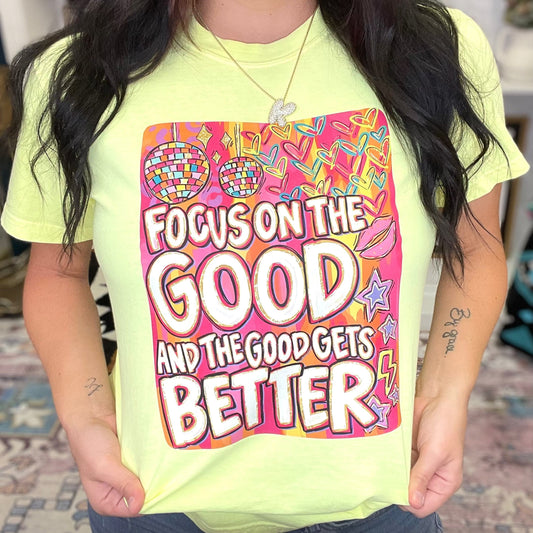 FestiviTees Women - Apparel - Shirts - T-Shirts Focus On The Good Graphic Tee