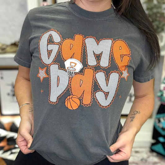 FestiviTees Women - Apparel - Shirts - T-Shirts Game Day Basketball Graphic Tee