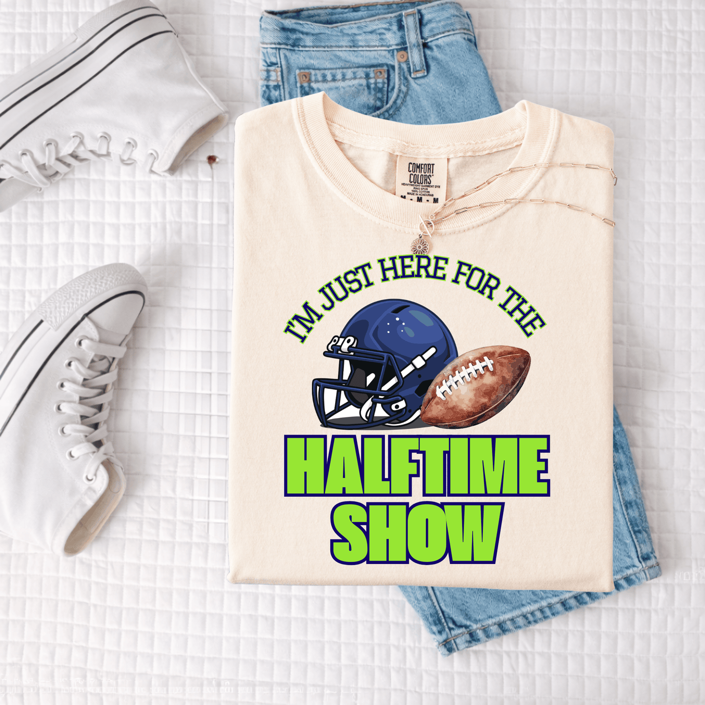 FestiviTees Women - Apparel - Shirts - T-Shirts Halftime Show Green Graphic Tee