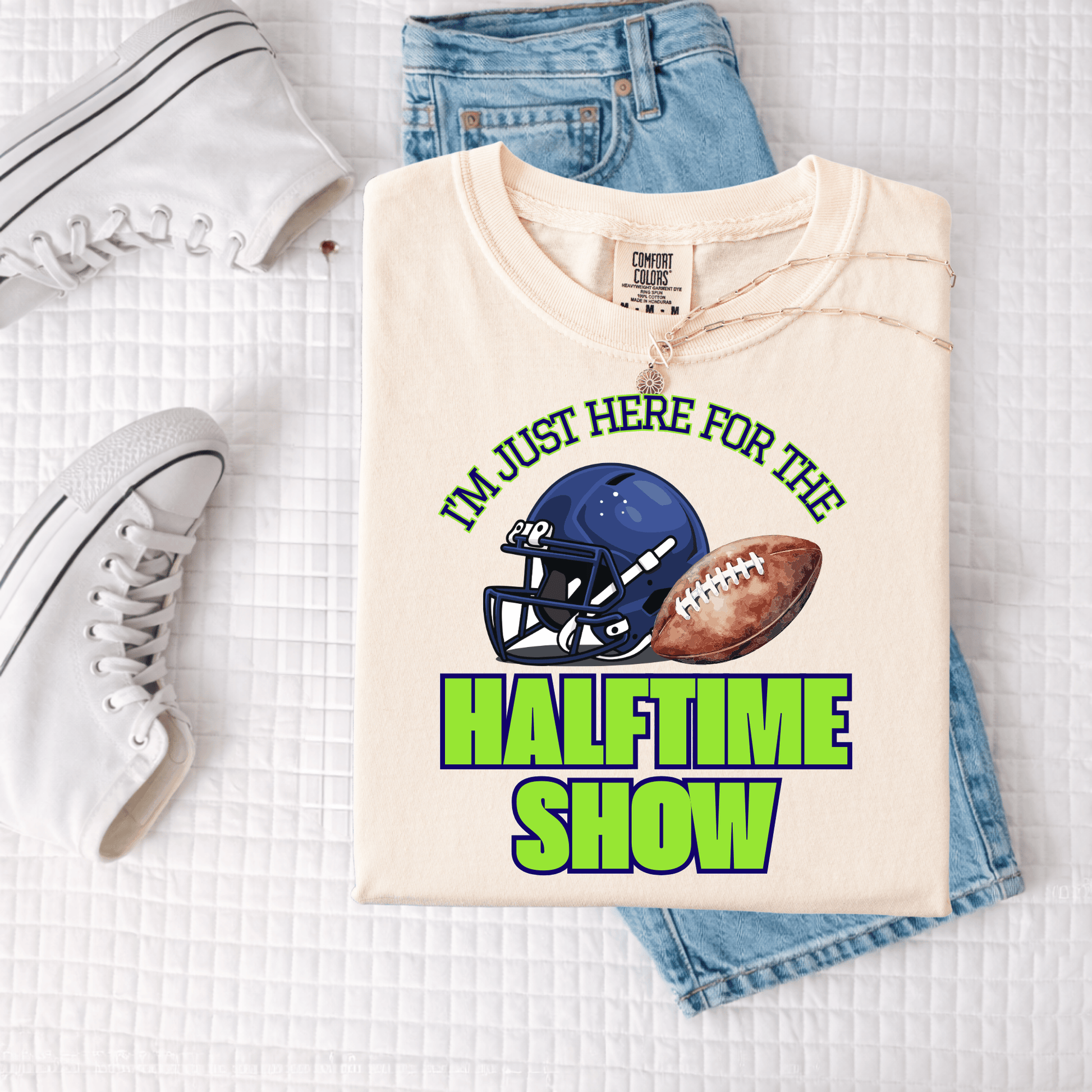 FestiviTees Women - Apparel - Shirts - T-Shirts Halftime Show Green Graphic Tee