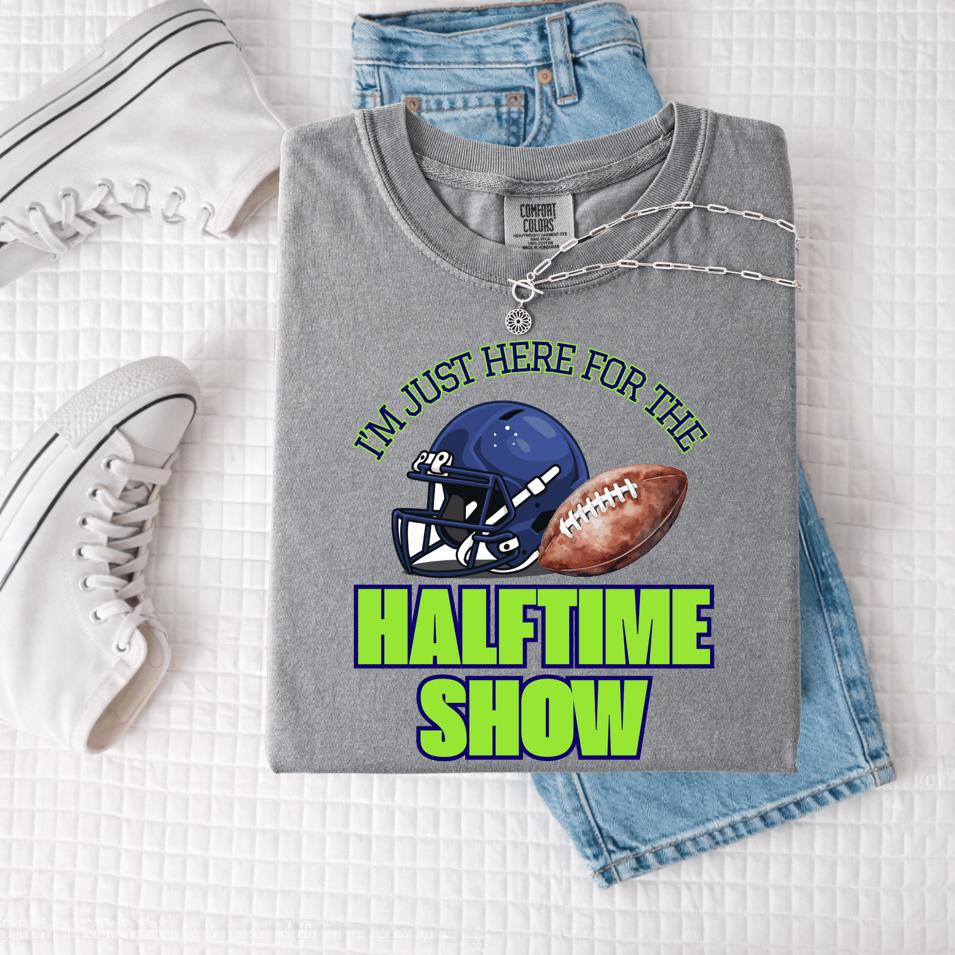 FestiviTees Women - Apparel - Shirts - T-Shirts Halftime Show Green Graphic Tee