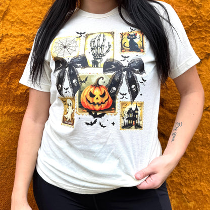 FestiviTees Women - Apparel - Shirts - T-Shirts Halloween Stamps Soft Graphic Tee