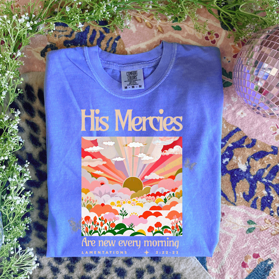 FestiviTees Women - Apparel - Shirts - T-Shirts His Mercies Graphic Tee