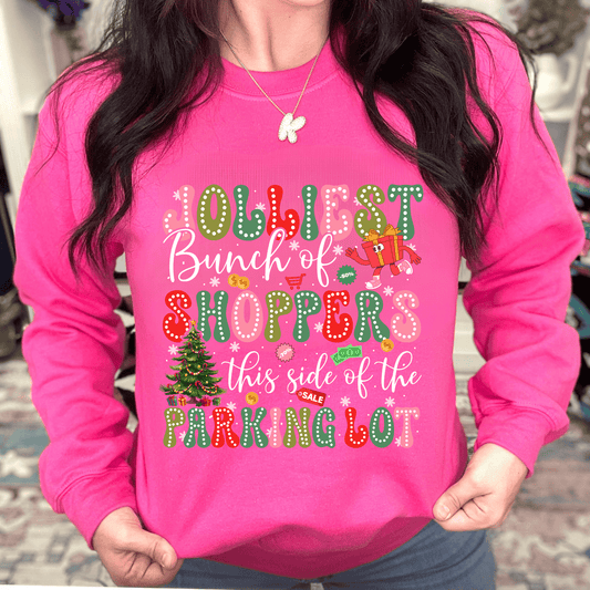 FestiviTees Women - Apparel - Shirts - T-Shirts Jolly Shoppers Graphic Crewneck
