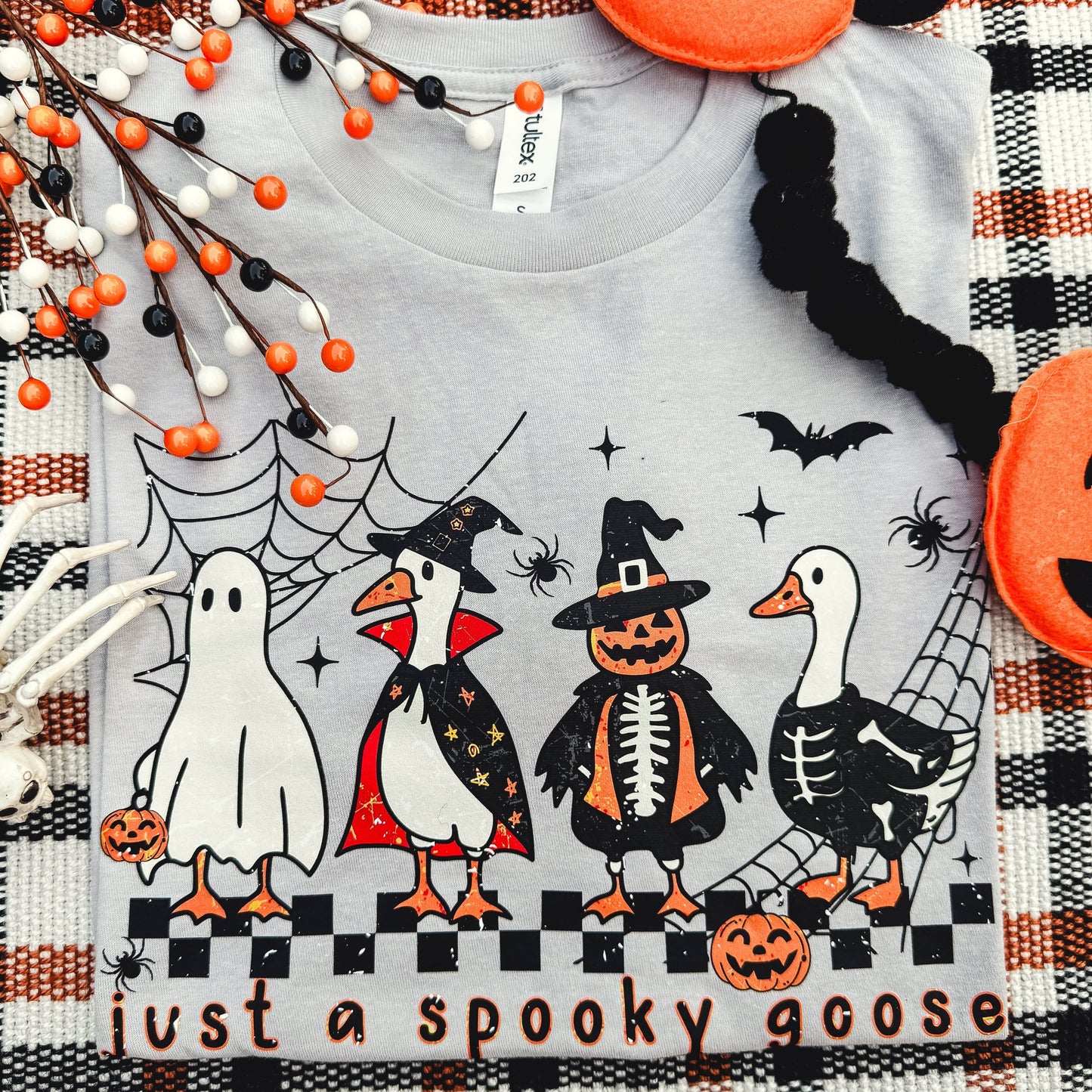 FestiviTees Women - Apparel - Shirts - T-Shirts Just A Spooky Goose Soft Graphic Tee