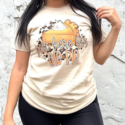 FestiviTees Women - Apparel - Shirts - T-Shirts Just Here For The Pie Graphic Tee
