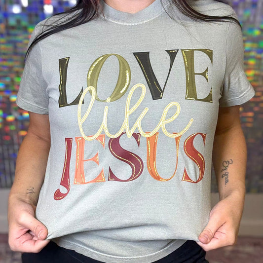 FestiviTees Women - Apparel - Shirts - T-Shirts Love Like Jesus FALL Graphic Tee