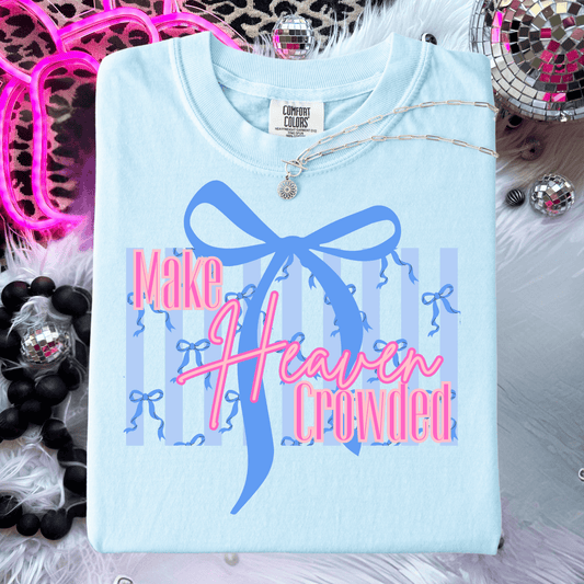 FestiviTees Women - Apparel - Shirts - T-Shirts Make Heaven Crowded Bow Graphic Tee