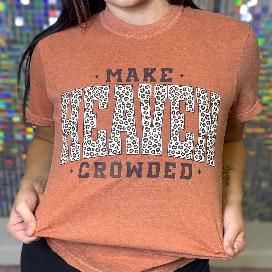 FestiviTees Women - Apparel - Shirts - T-Shirts Make Heaven Crowded Leopard Graphic Tee