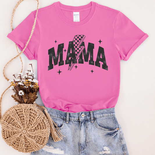 FestiviTees Women - Apparel - Shirts - T-Shirts Mama Bolt with Stars Graphic Tee