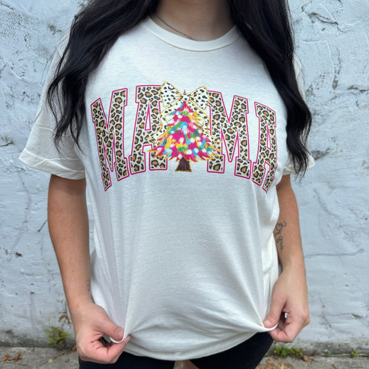 FestiviTees Women - Apparel - Shirts - T-Shirts Mama Colorful Tree Graphic Tee
