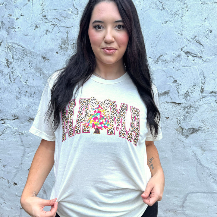 FestiviTees Women - Apparel - Shirts - T-Shirts Mama Colorful Tree Graphic Tee